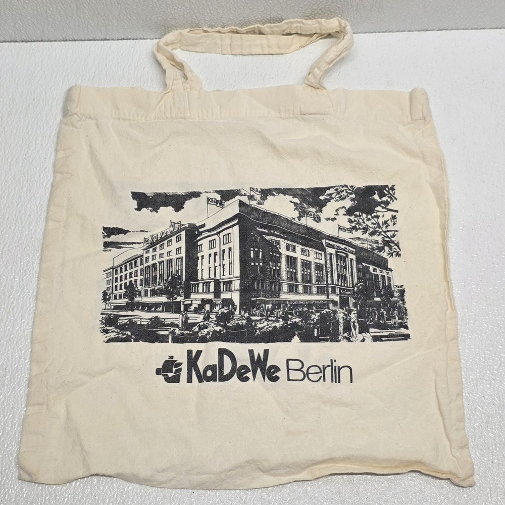 Vintage KaDeWe Berlin Tote Shopping Bag - Picture 1 of 9